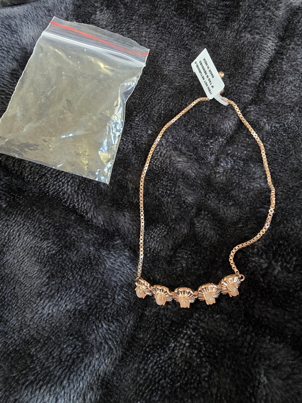 Rose Gold Floral Link Bracelet - Women Jewelry